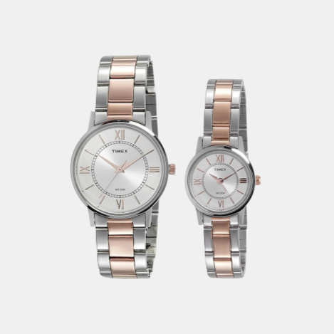 Timex Round Silver Analog watch