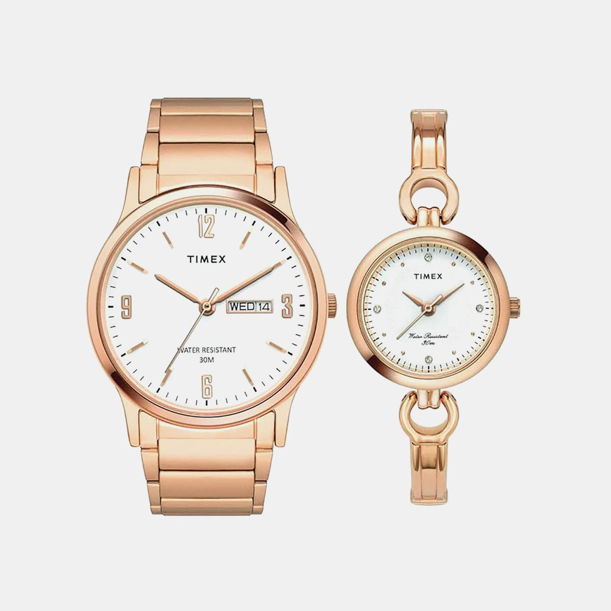 Trendline Couple Quartz White Dial Analog Stainless Steel Watch TW00PR263