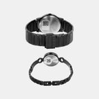 Trendline Couple Quartz Black Dial Analog Stainless Steel Watch TW00PR264