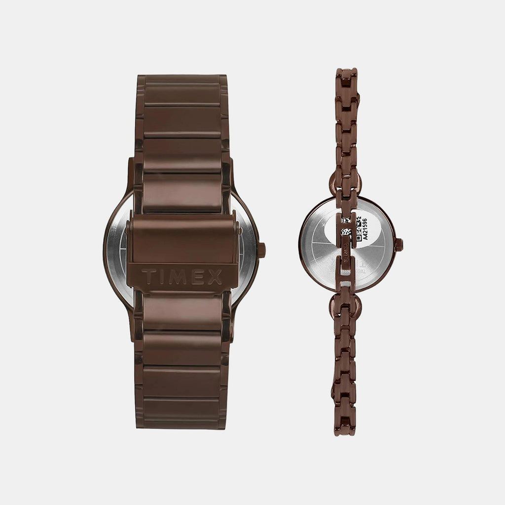 Trendline Couple Quartz Dial Analog Stainless Steel Watch TW00PR265