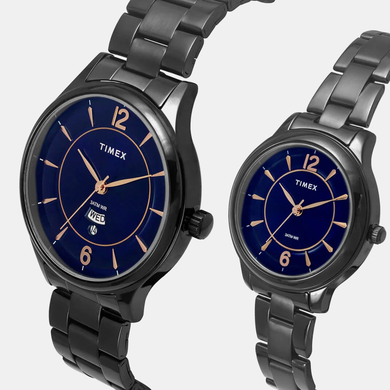 Empera Couple Quartz Blue Dial Analog Stainless Steel Watch TW00PR275