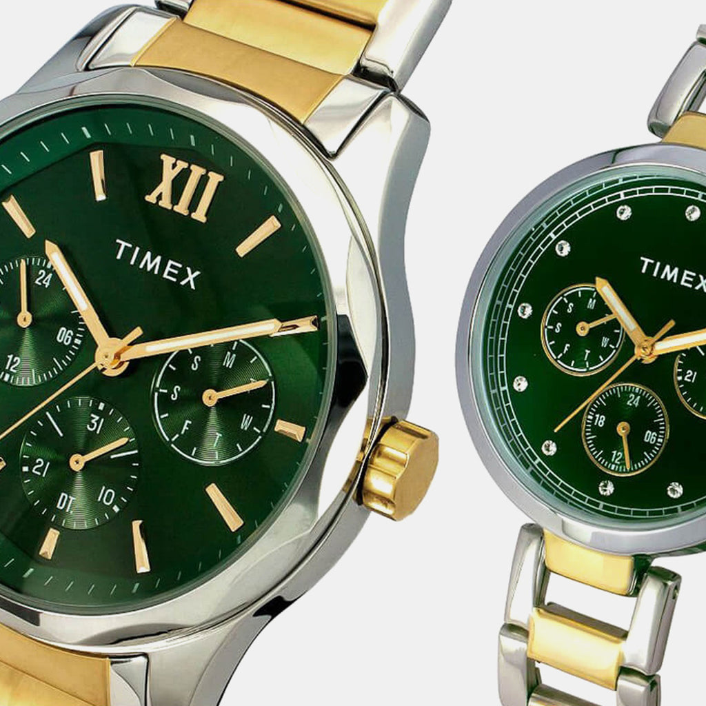 Trendline Pair Quartz Dial Chronograph Stainless Steel Watch TW00PR278