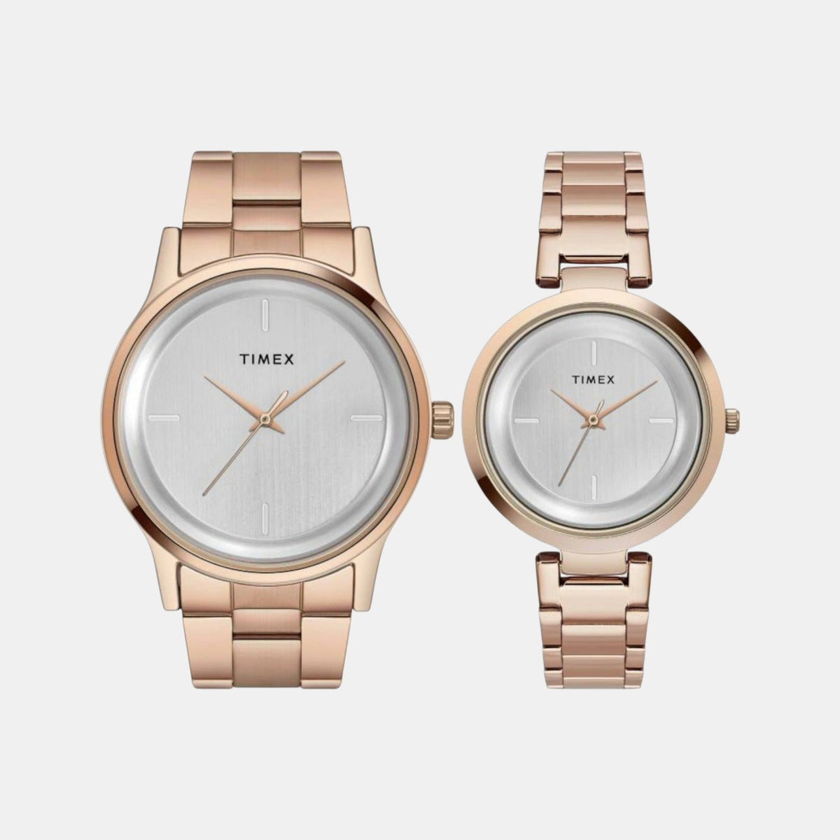 Trendline Couple Quartz Silver Dial Analog Stainless Steel Watch TW00PR294