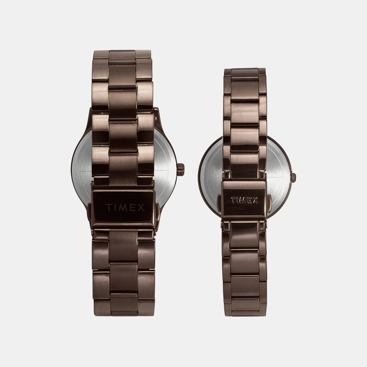 Trendline Couple Quartz Brown Dial Analog Stainless Steel Watch TW00PR295
