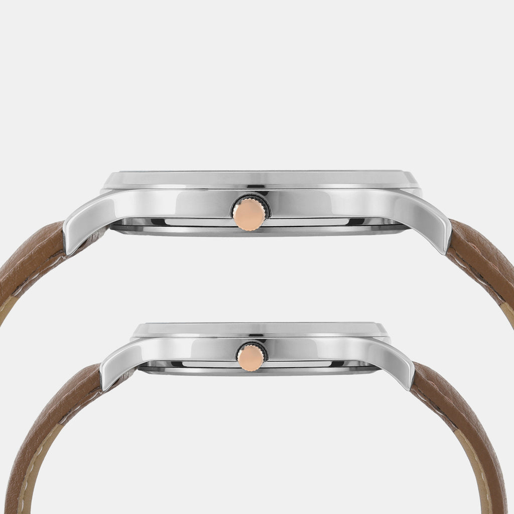 Trendline Pair Quartz Dial Analog Leather Watch TW00PR300