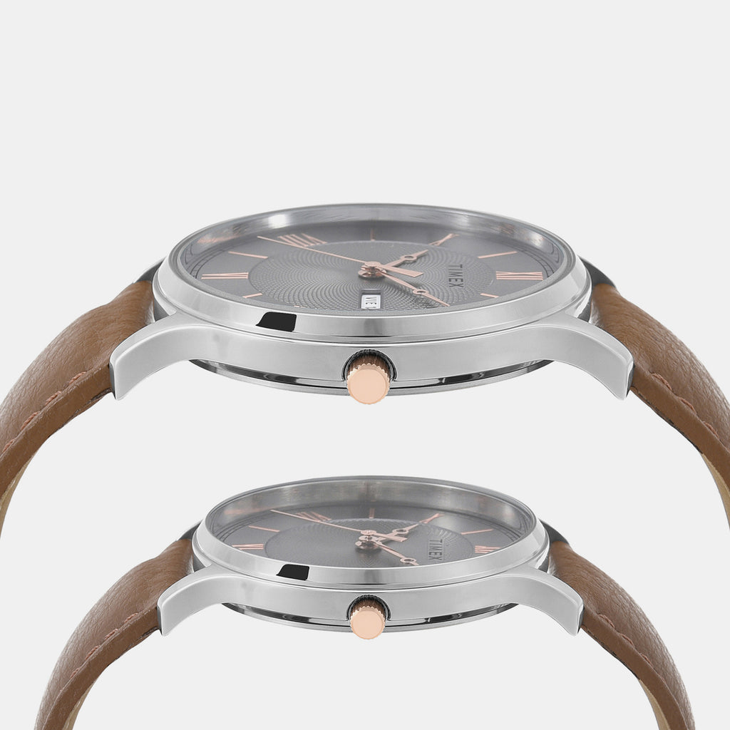 Trendline Pair Quartz Dial Analog Leather Watch TW00PR300