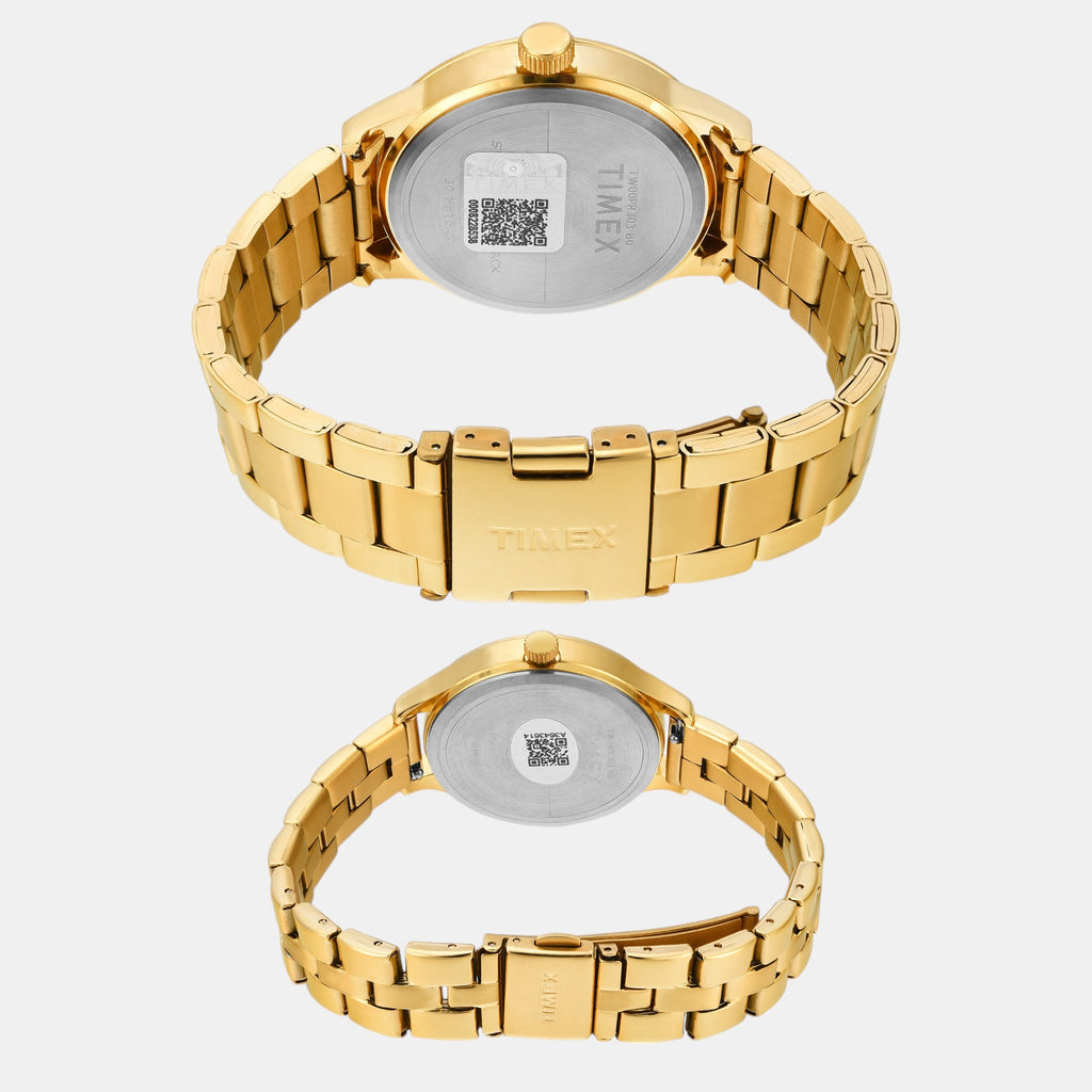Trendline Pair Quartz Dial Multi-Function Stainless Steel Watch TW00PR303