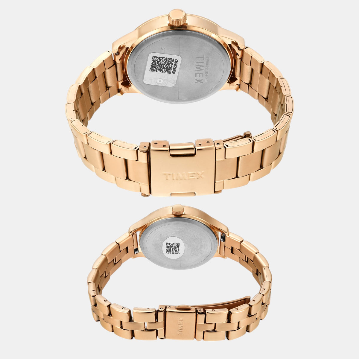 Trendline Couple Quartz White Dial Multi-Function Stainless Steel Watch TW00PR304