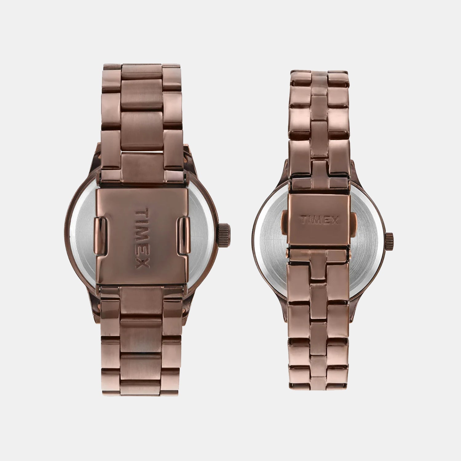 Couple Quartz Beige Dial Multi-Function Stainless Steel Watch TW00PR306
