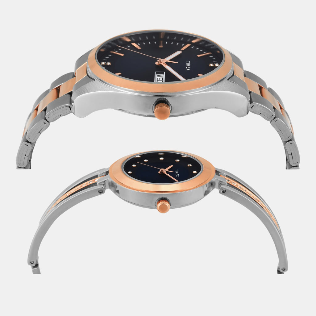 Trendline Pair Quartz Dial Analog Stainless Steel Watch TW00PR309
