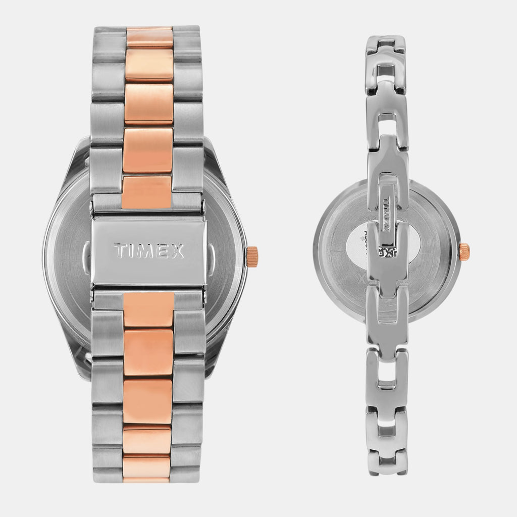 Trendline Pair Quartz Dial Analog Stainless Steel Watch TW00PR309