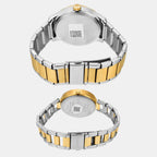 Fashion Couple Quartz White Dial Multi-Function Stainless Steel Watch TW00PR312