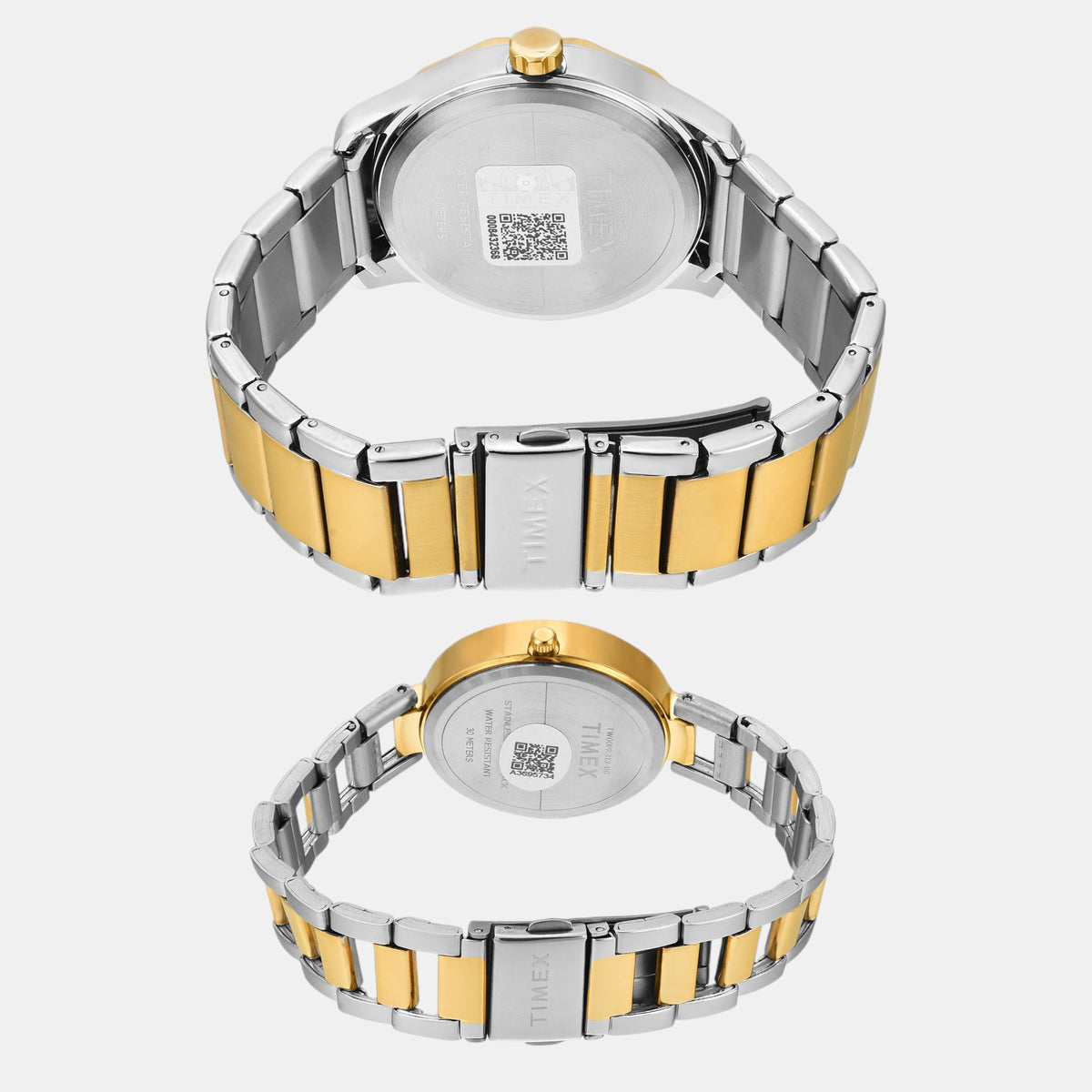 Fashion Couple Quartz White Dial Multi-Function Stainless Steel Watch TW00PR312