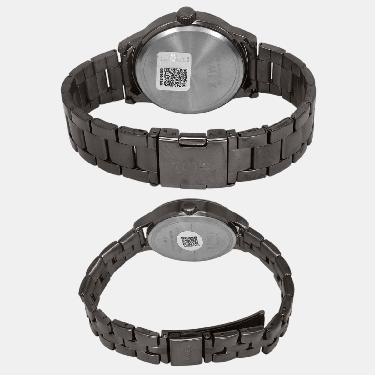 Trendline Couple Quartz Burgundy Dial Multi-Function Stainless Steel Watch TW00PR314