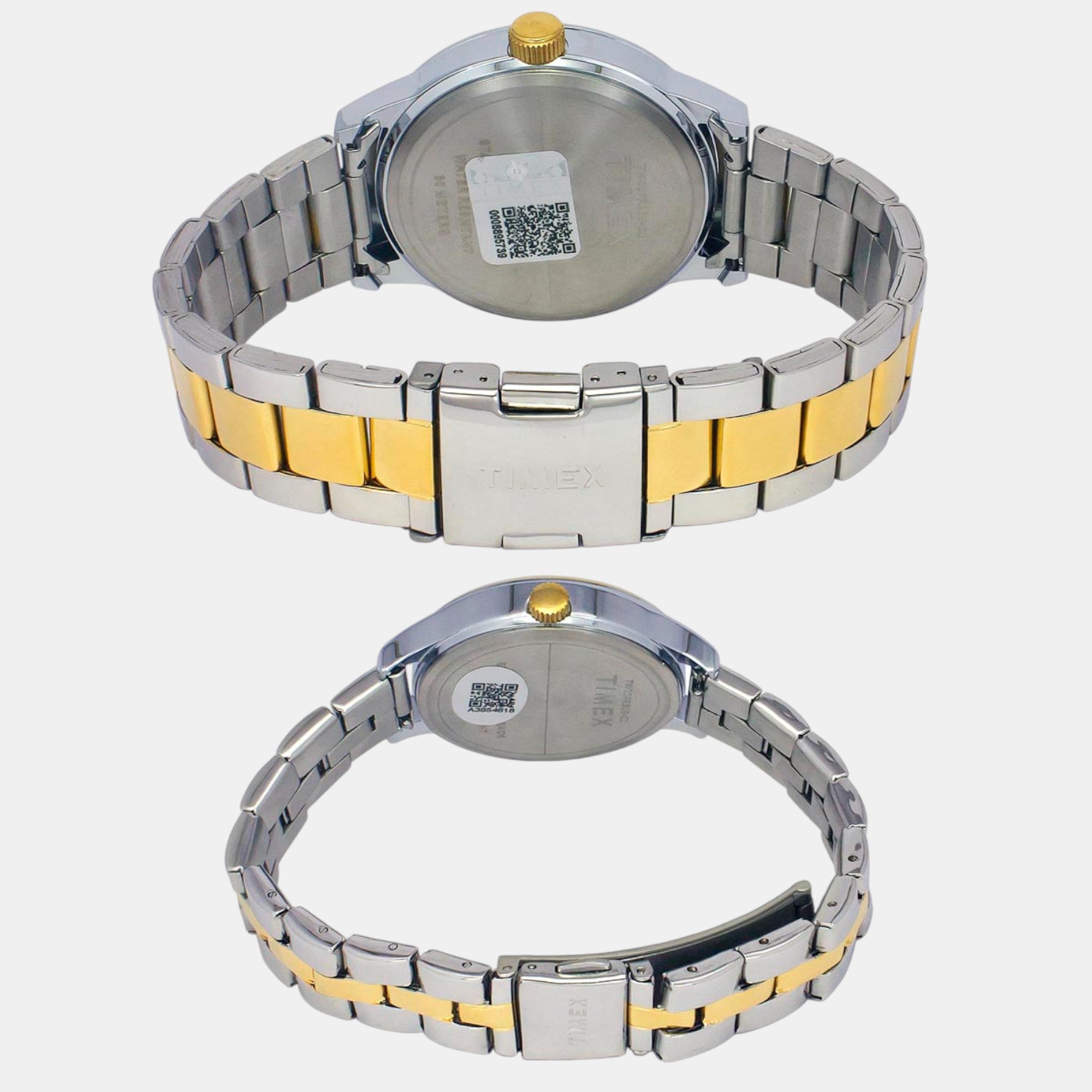 Fashion Couple Quartz Teal Dial Multi-Function Stainless Steel Watch TW00PR315