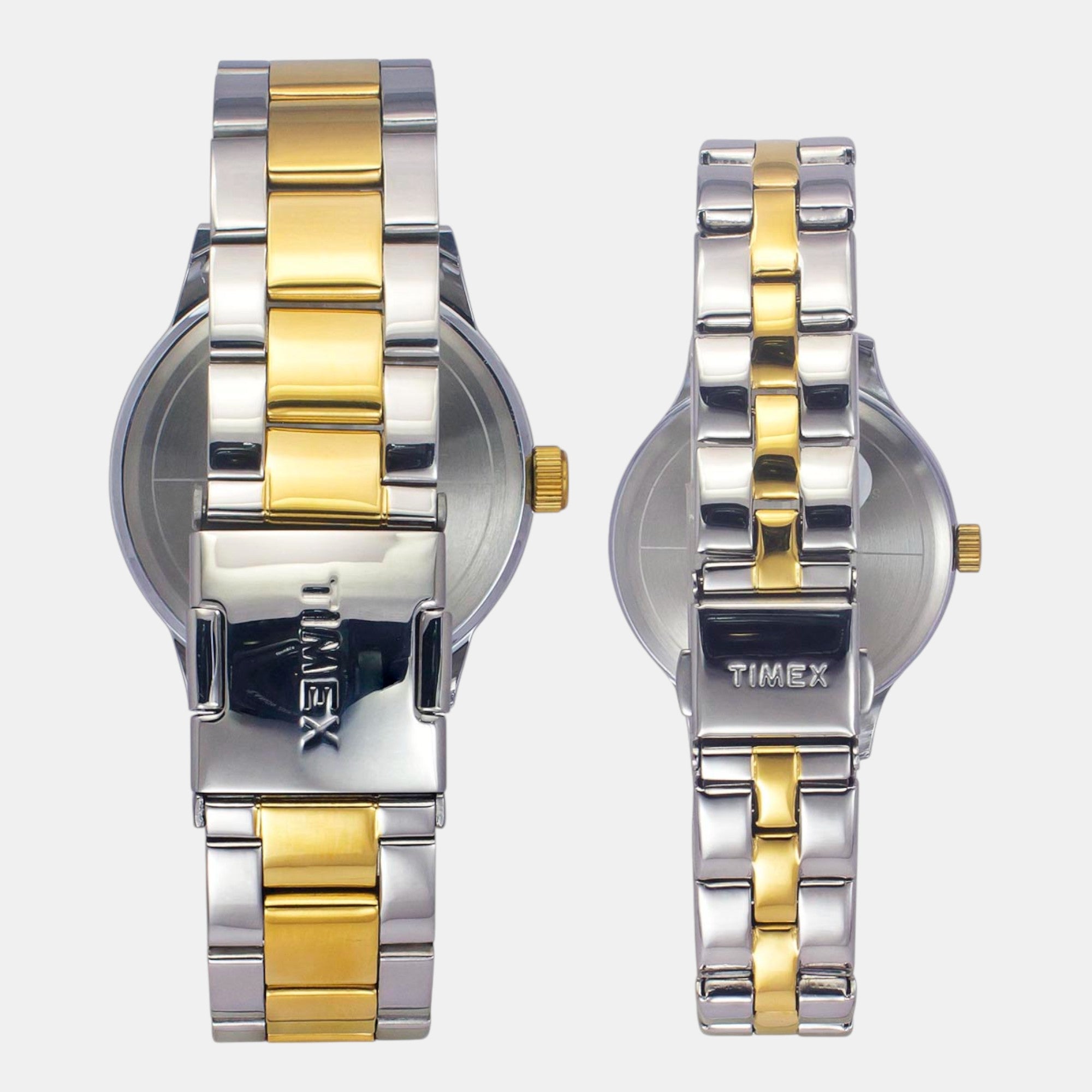 Fashion Couple Quartz Teal Dial Multi-Function Stainless Steel Watch TW00PR315