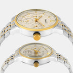 Trendline Couple Quartz Grey Dial Multi-Function Stainless Steel Watch TW00PR317