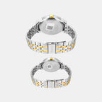 Trendline Couple Quartz Grey Dial Multi-Function Stainless Steel Watch TW00PR317