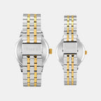 Trendline Couple Quartz Grey Dial Multi-Function Stainless Steel Watch TW00PR317