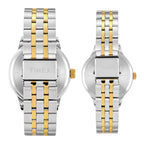 Fashion Couple Quartz Grey Dial Multi-Function Stainless Steel Watch TW00PR317