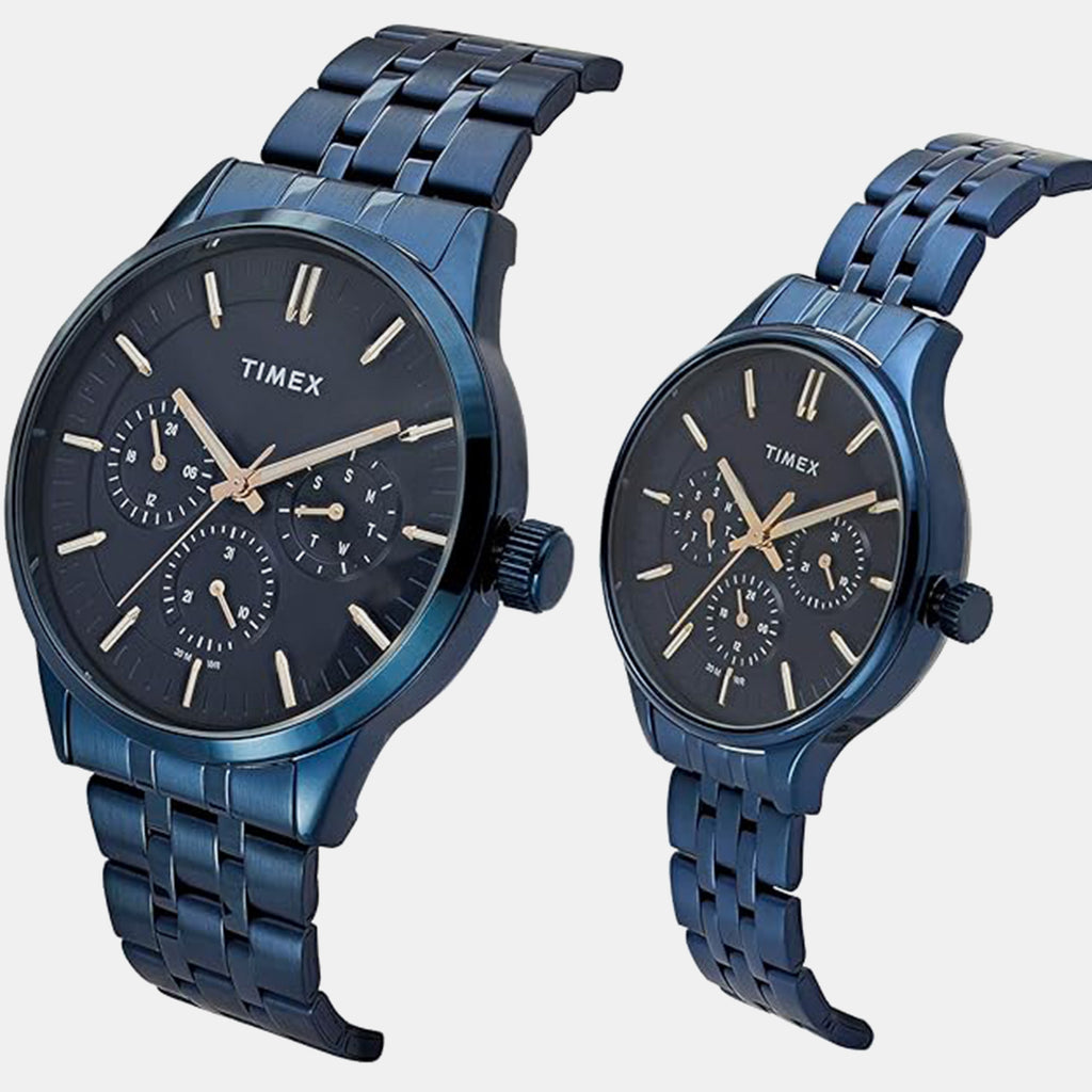 Trendline Pair Quartz Dial Multi-Function Stainless Steel Watch TW00PR319