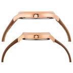 Fashion Couple Quartz Silver Dial Analog Leather Watch TW00PR320