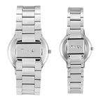 Fashion Couple Quartz Green Dial Analog Stainless Steel Watch TW00PR321