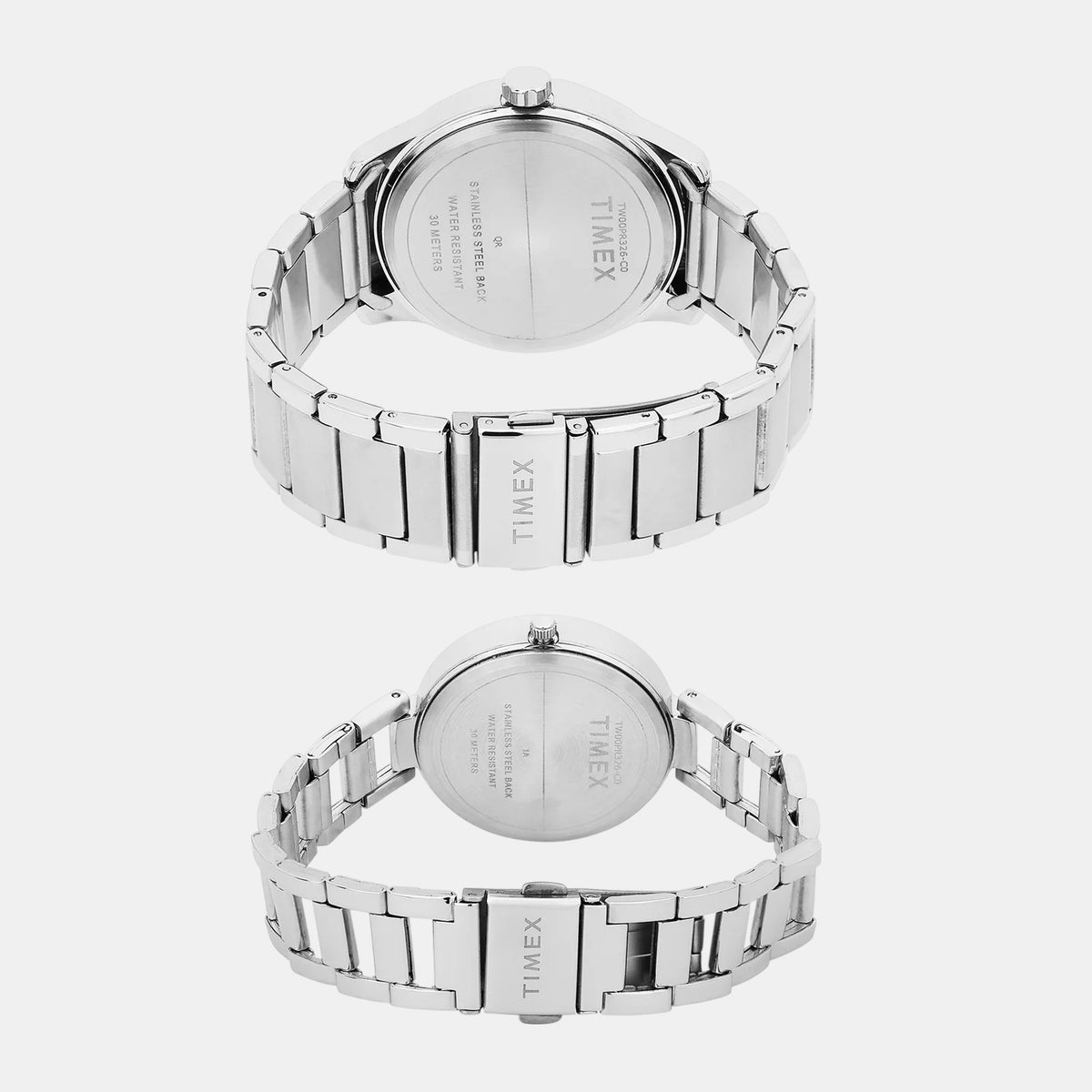 Trendline Couple Quartz Blue Dial Multi-Function Stainless Steel Watch TW00PR326