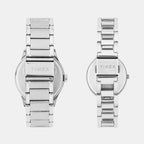 Fashion Couple Quartz Tiffany Blue Dial Multi-Function Stainless Steel Watch TW00PR326