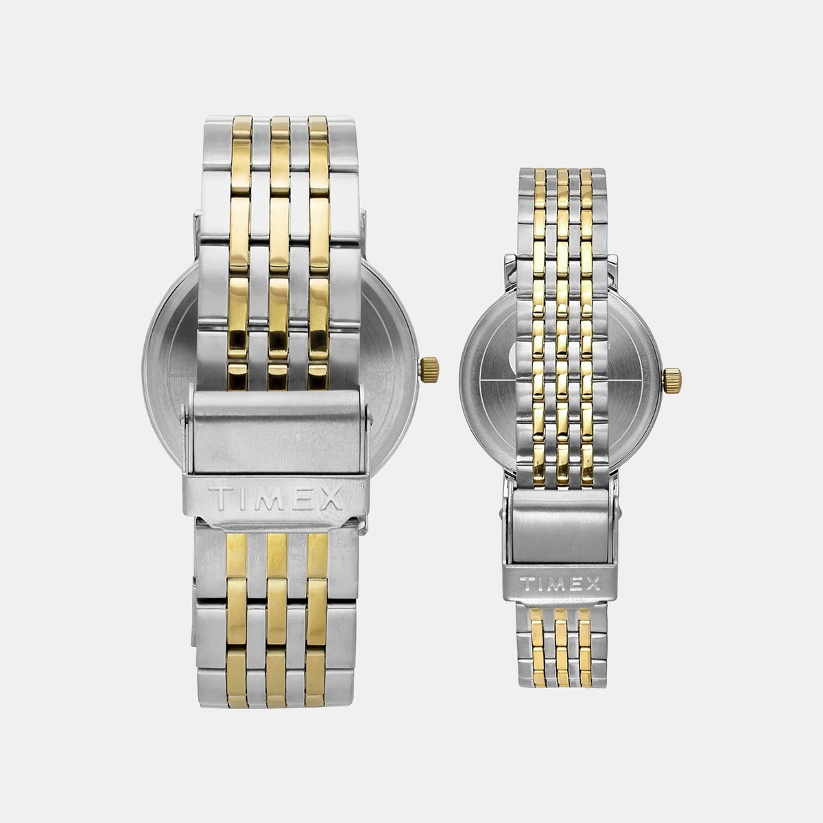 Trendline Couple Quartz Cream Dial Analog Stainless Steel Watch TW00PR329