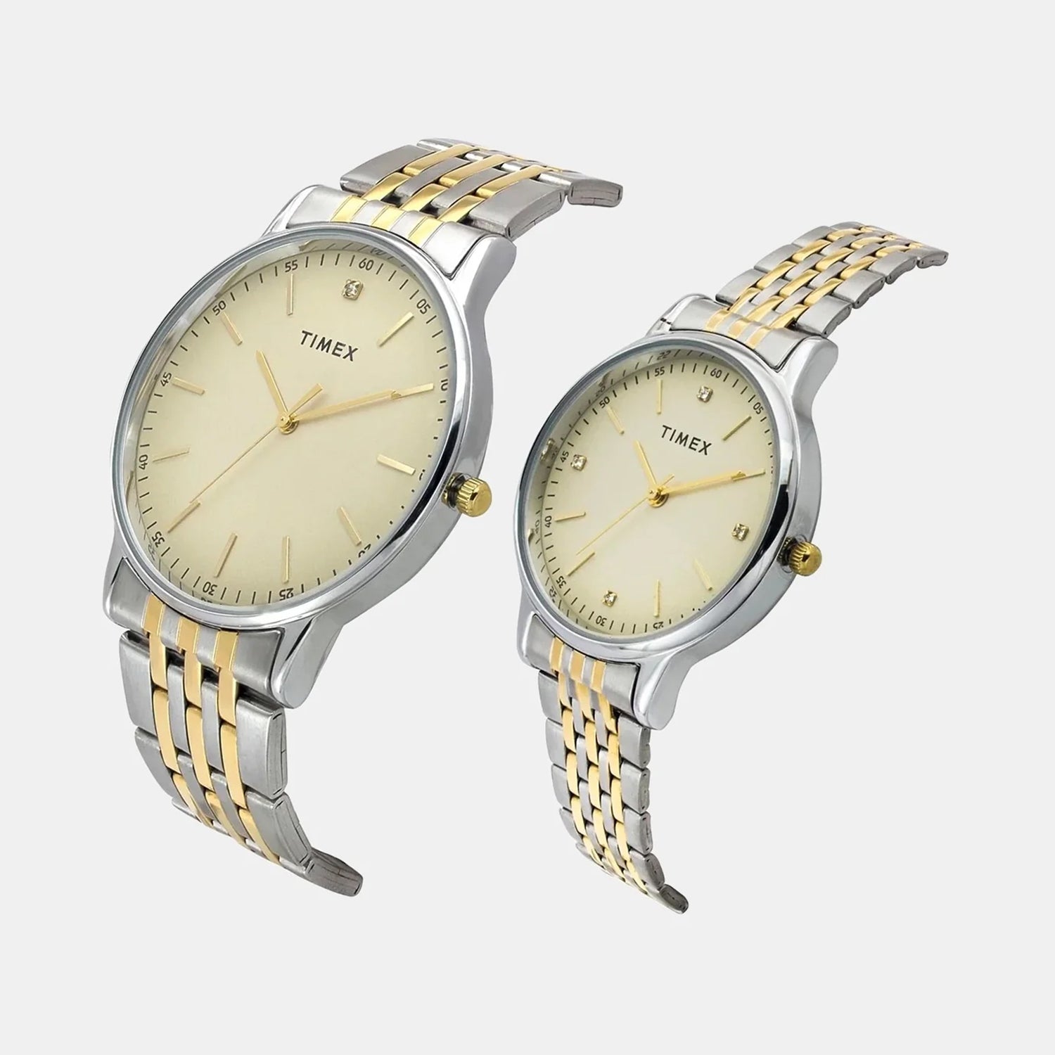 Trendline Couple Quartz Dial Analog Stainless Steel Watch TW00PR329