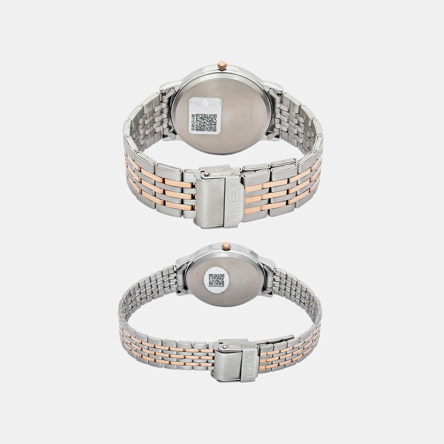 Fashion Couple Quartz Blue Dial Analog Stainless Steel Watch TW00PR330