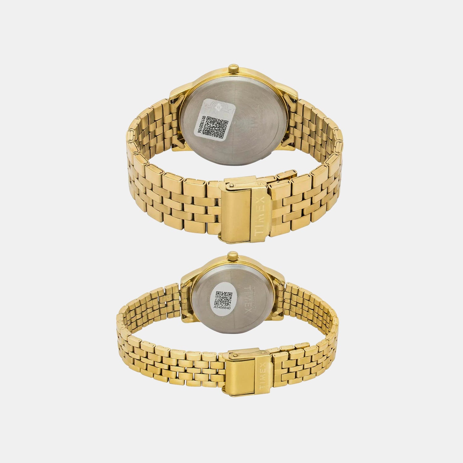 Fashion Couple Quartz Green Dial Analog Stainless Steel Watch TW00PR331