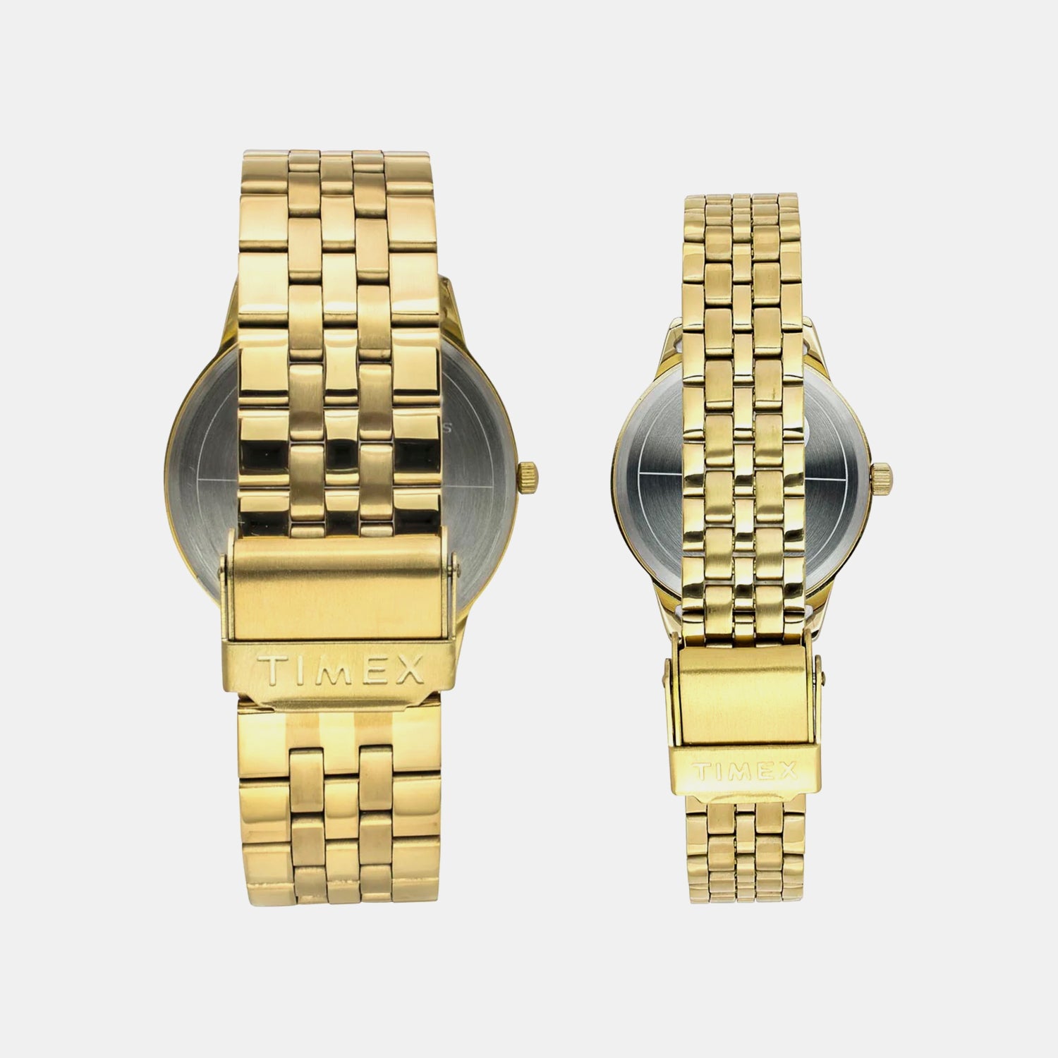 Fashion Couple Quartz Green Dial Analog Stainless Steel Watch TW00PR331