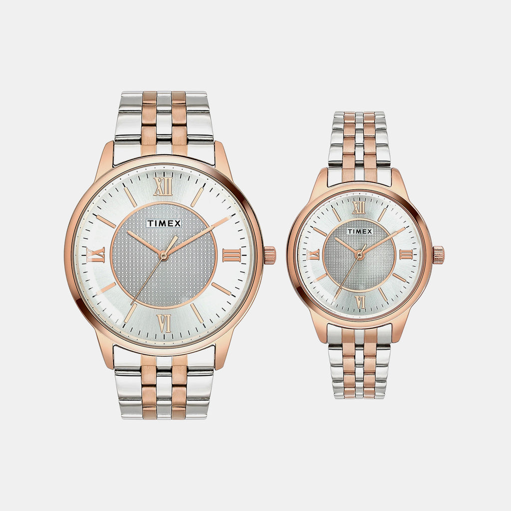 Trendline Pair Quartz Dial Analog Stainless Steel Watch TW00PR334