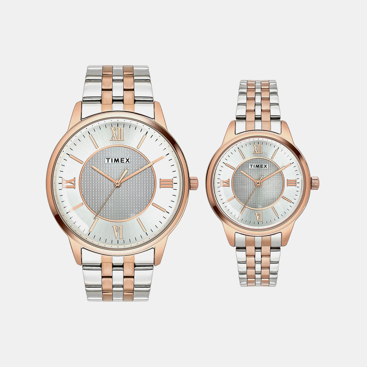 Trendline Couple Quartz Silver Dial Analog Stainless Steel Watch TW00PR334