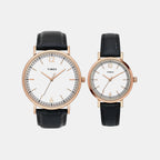 Trendline Pair Quartz Dial Analog Leather Watch TW00PR336
