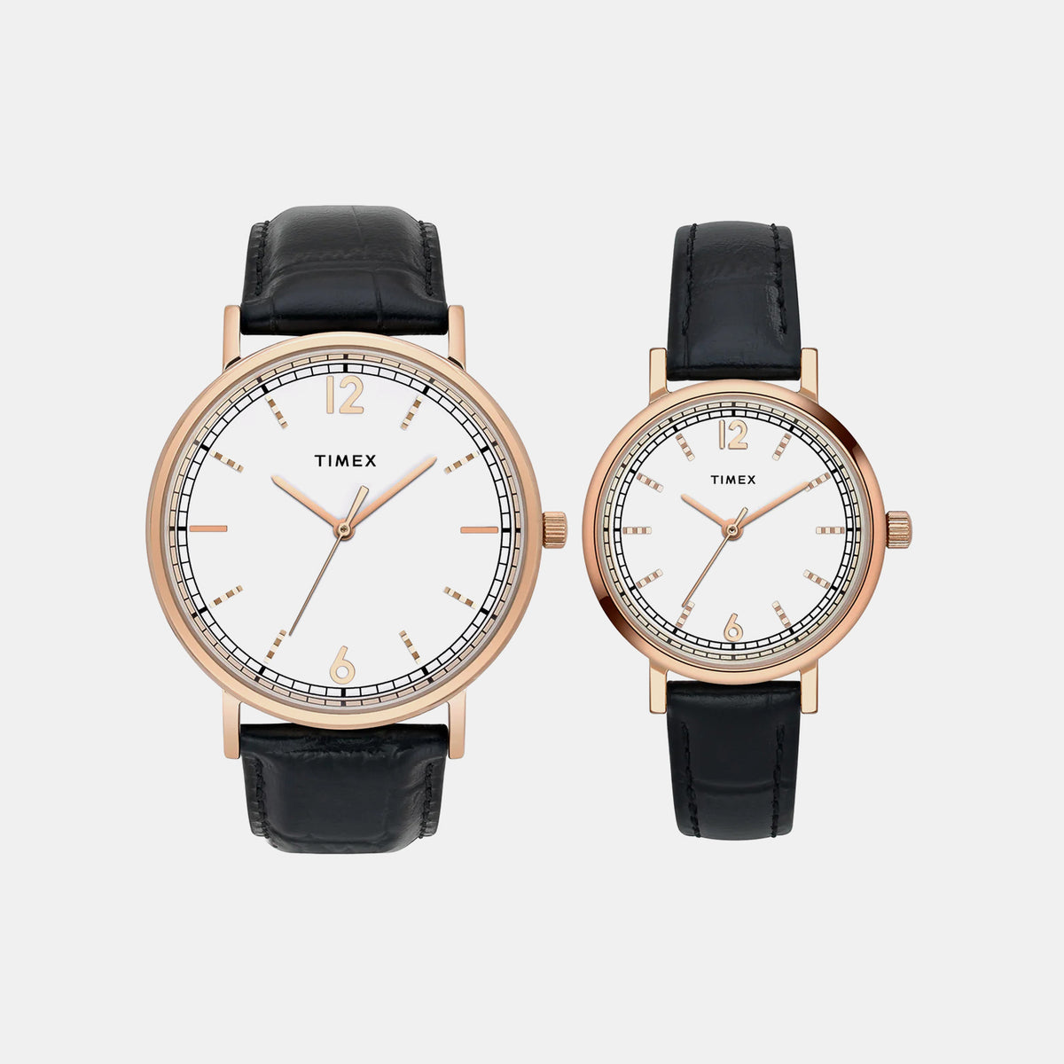 Trendline Couple Quartz White Dial Analog Leather Watch TW00PR336