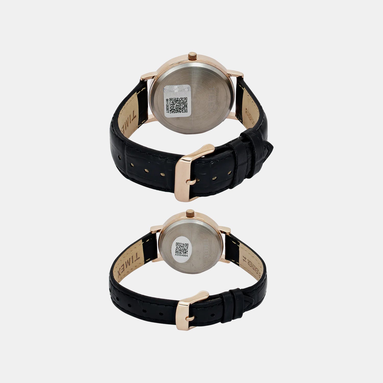 Fashion Couple Quartz White Dial Analog Leather Watch TW00PR336