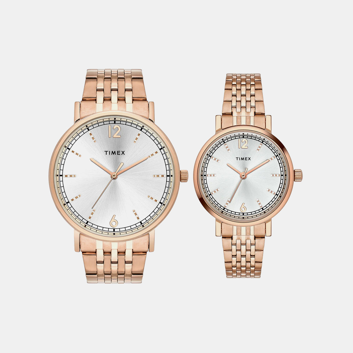 Trendline Couple Quartz Silver Dial Analog Stainless Steel Watch TW00PR338