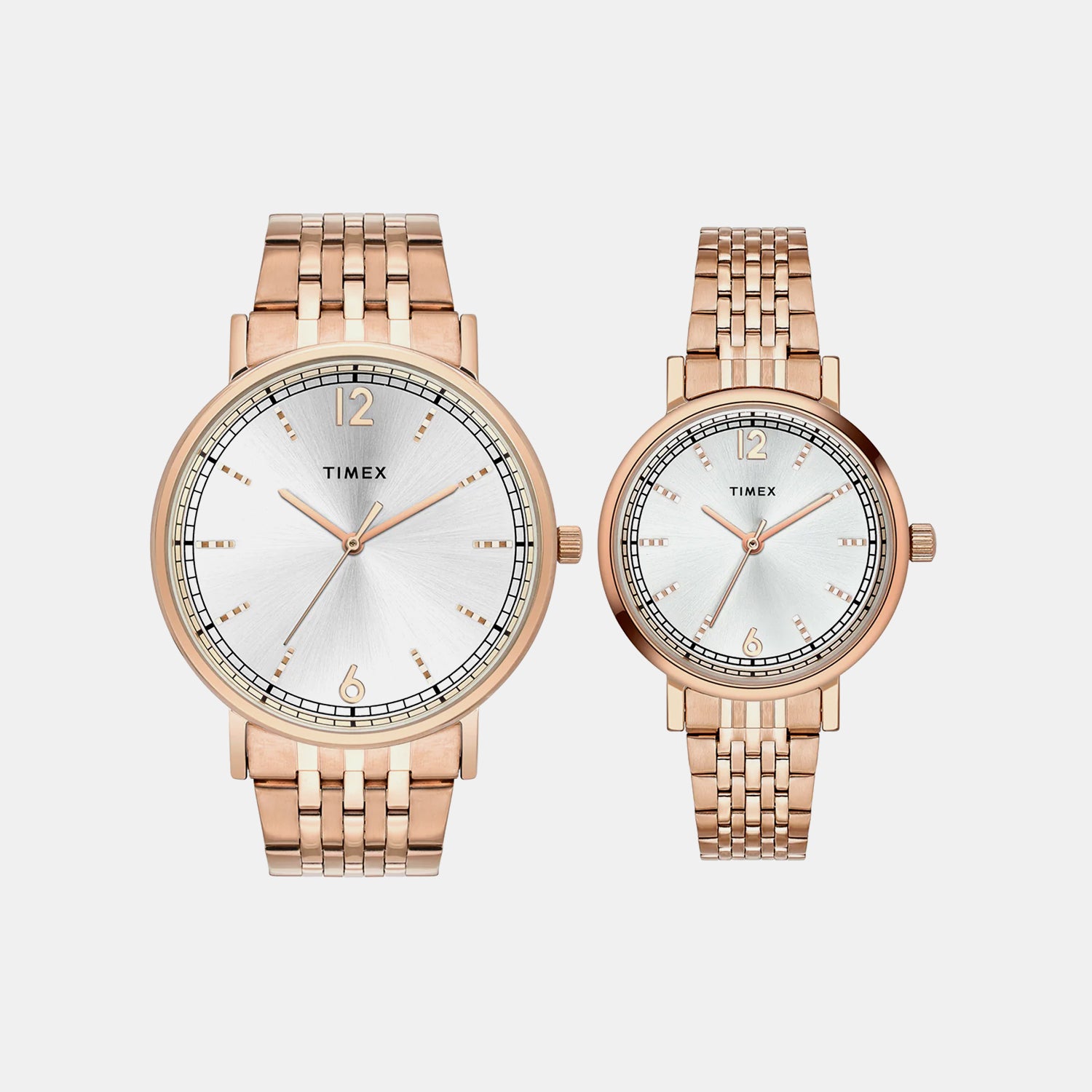 Trendline Couple Quartz Silver Dial Analog Stainless Steel Watch TW00PR338