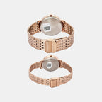 Trendline Couple Quartz Silver Dial Analog Stainless Steel Watch TW00PR338