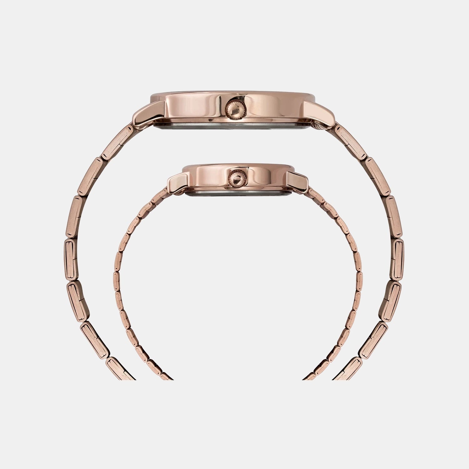 Trendline Couple Quartz Silver Dial Analog Stainless Steel Watch TW00PR338