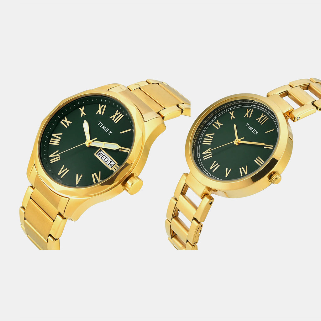 Trendline Pair Quartz Dial Analog Stainless Steel Watch TW00PR339