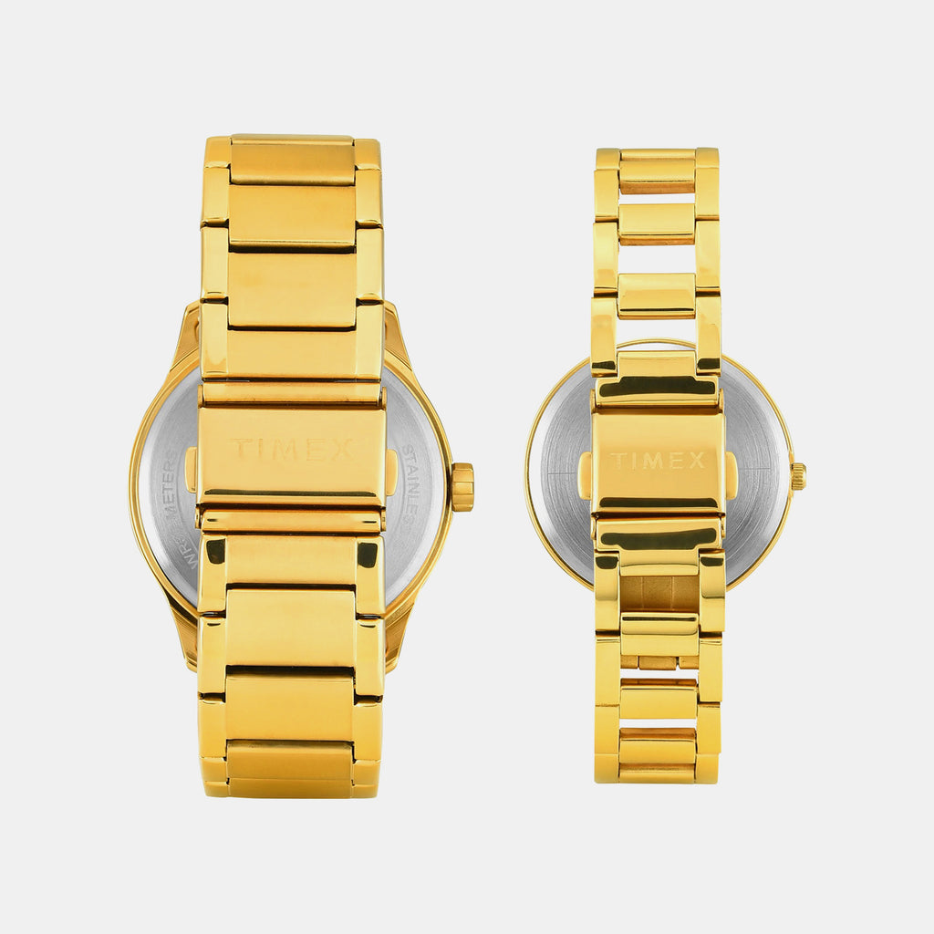Trendline Pair Quartz Dial Analog Stainless Steel Watch TW00PR339
