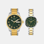 Trendline Pair Quartz Dial Analog Stainless Steel Watch TW00PR340