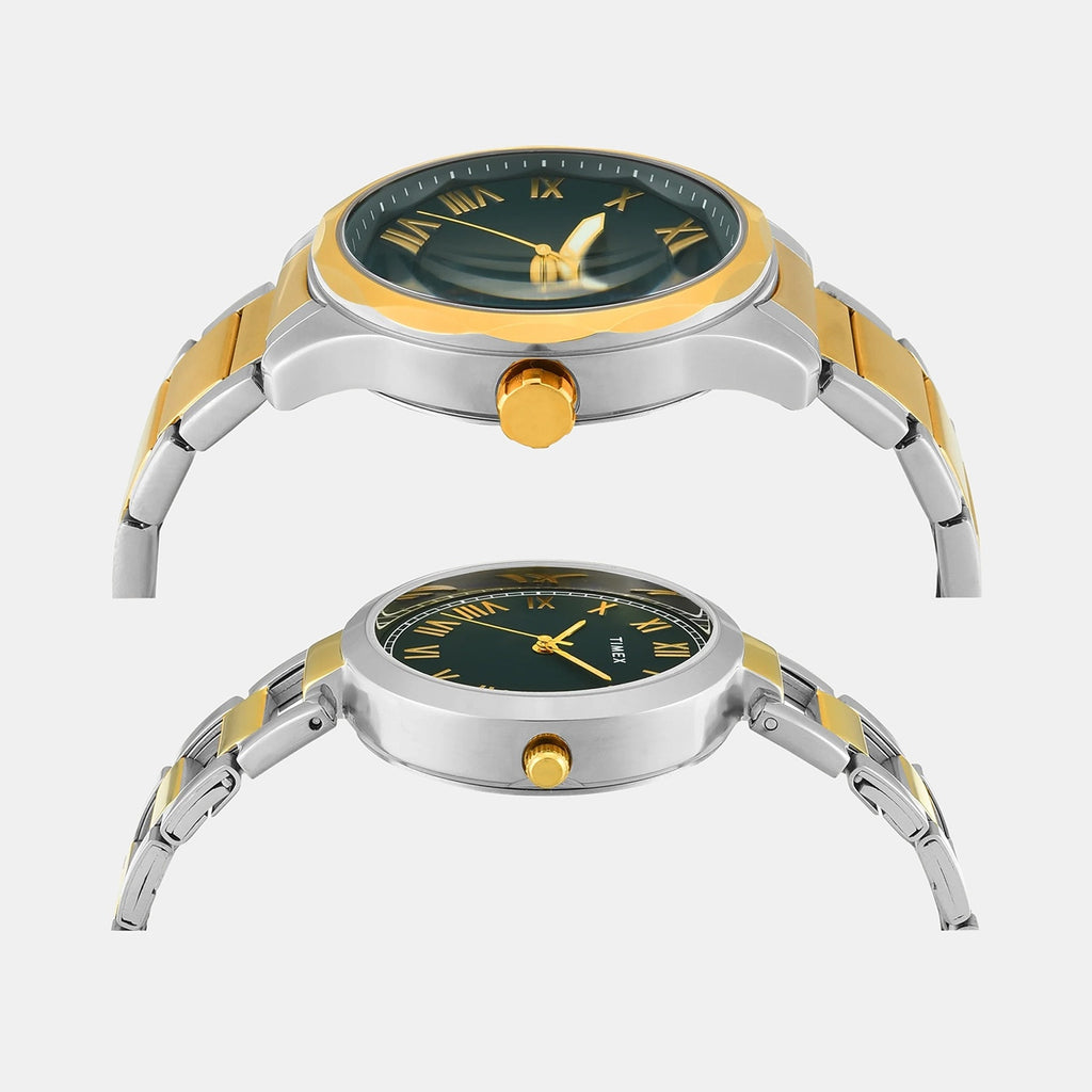 Trendline Pair Quartz Dial Analog Stainless Steel Watch TW00PR340