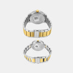 Trendline Couple Quartz Cream Dial Analog Stainless Steel Watch TW00PR341