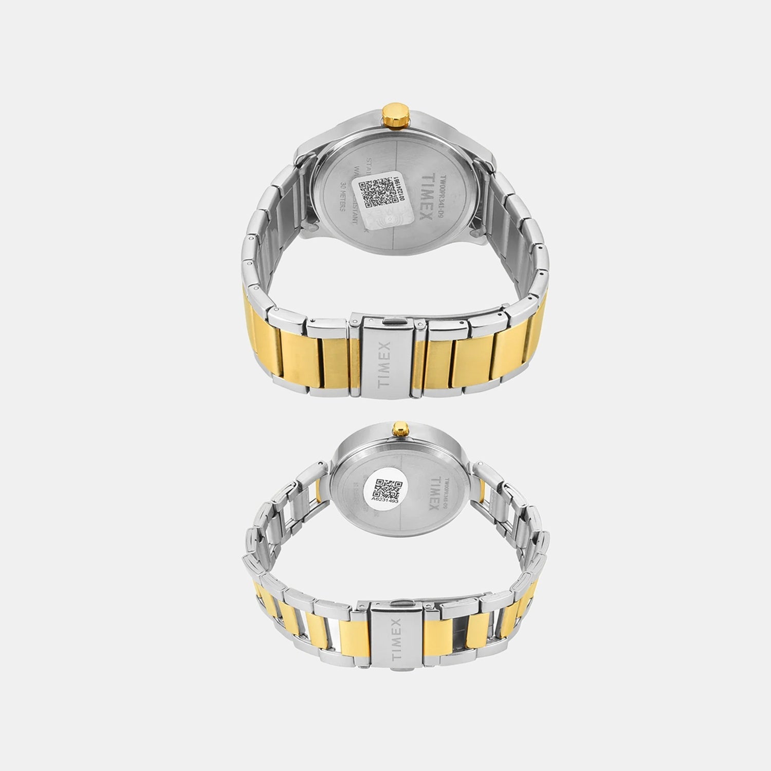 Trendline Couple Quartz Cream Dial Analog Stainless Steel Watch TW00PR341