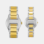 Trendline Couple Quartz Cream Dial Analog Stainless Steel Watch TW00PR341